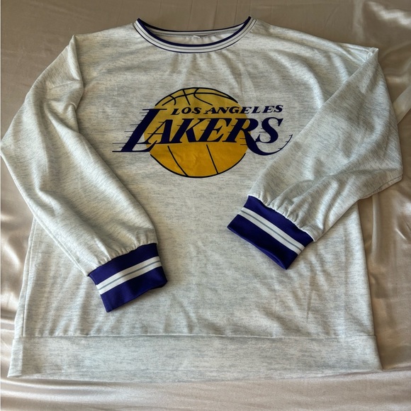 Womans Lakers Lightweight Crewneck - Picture 1 of 3